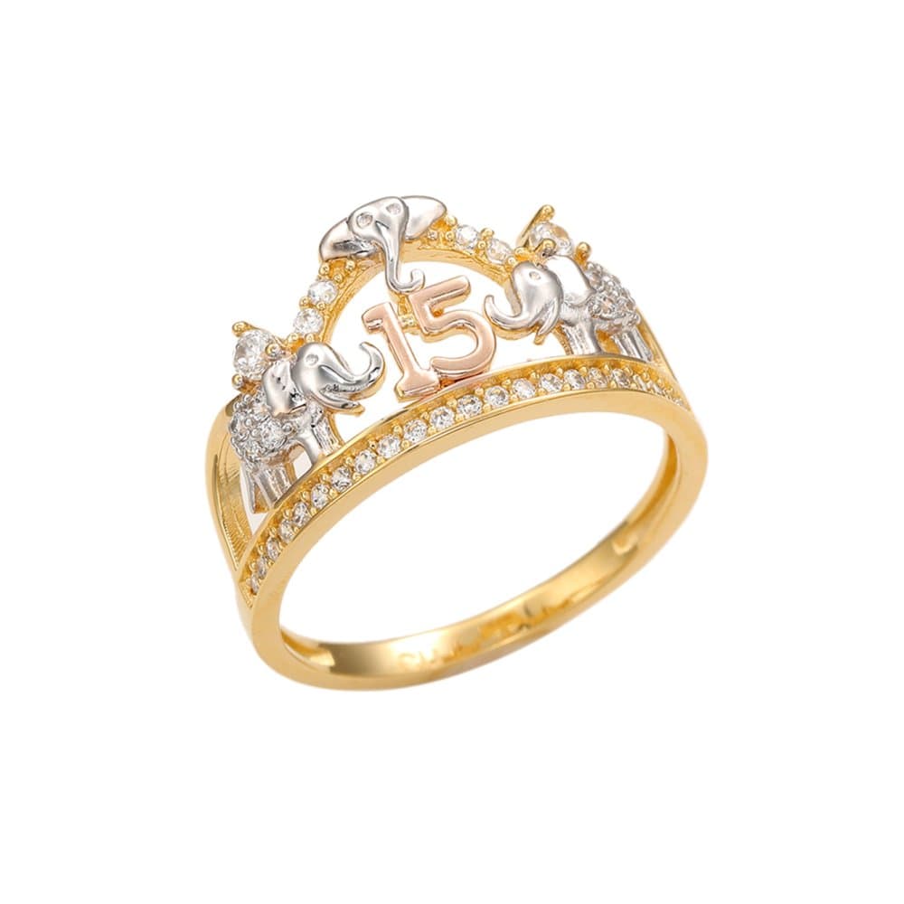 14K Elephant Ring, 2.96 g 缩略图 1