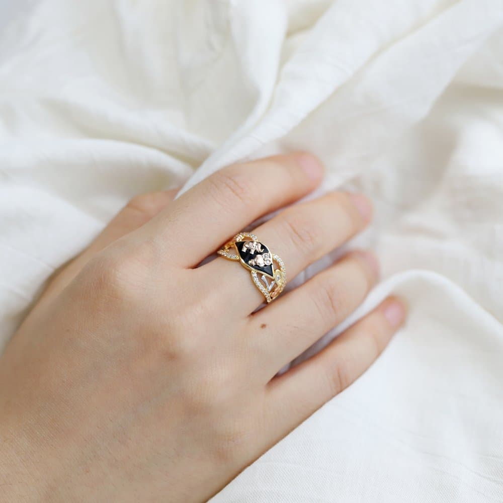 14K Elephant Ring, 3.43 g thumbnail 2