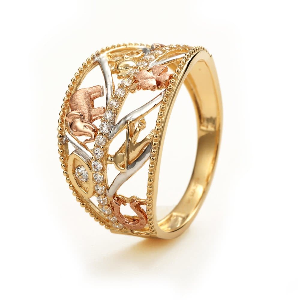 14K Ring, 2.59 g — Mexico Design thumbnail 2