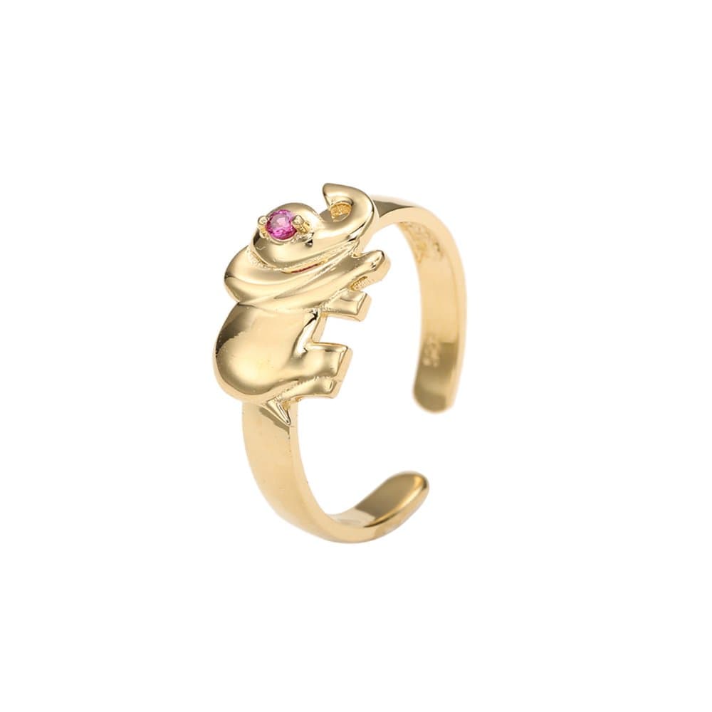 14K Elephant Ring, 1.62 g thumbnail 1