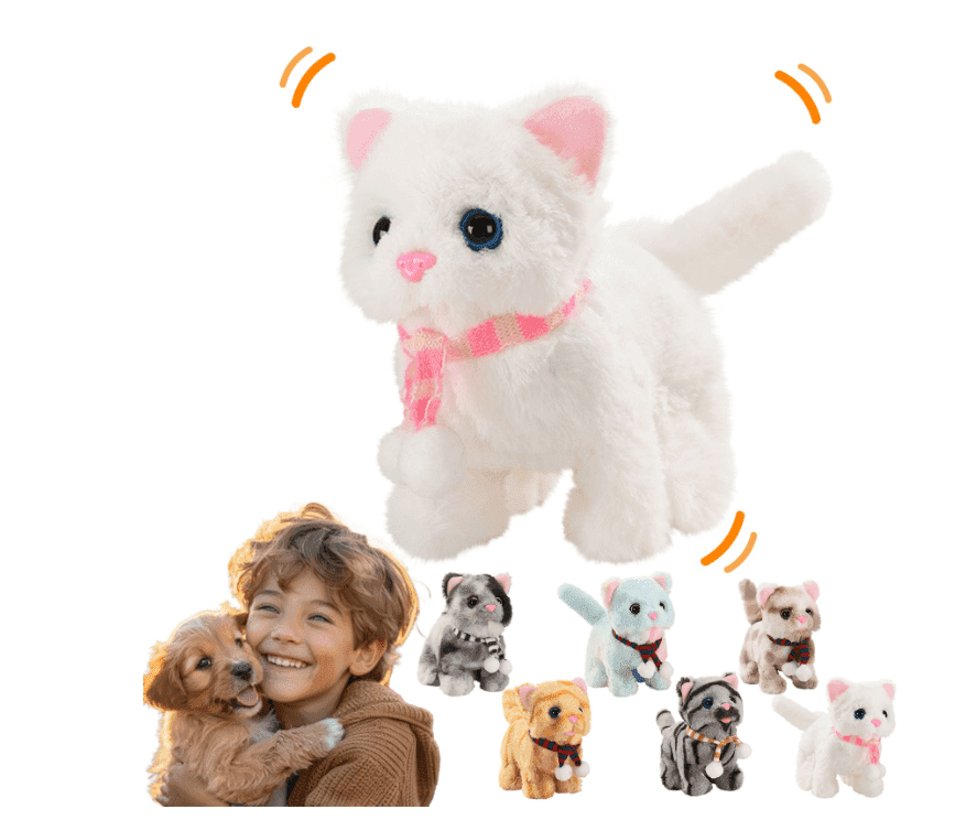 AOOMii AI Meow Star Companion Robot, Interactive AI Plush Cat Study Buddy, 1000mAh Rechargeable, Ages 3+ thumbnail 1