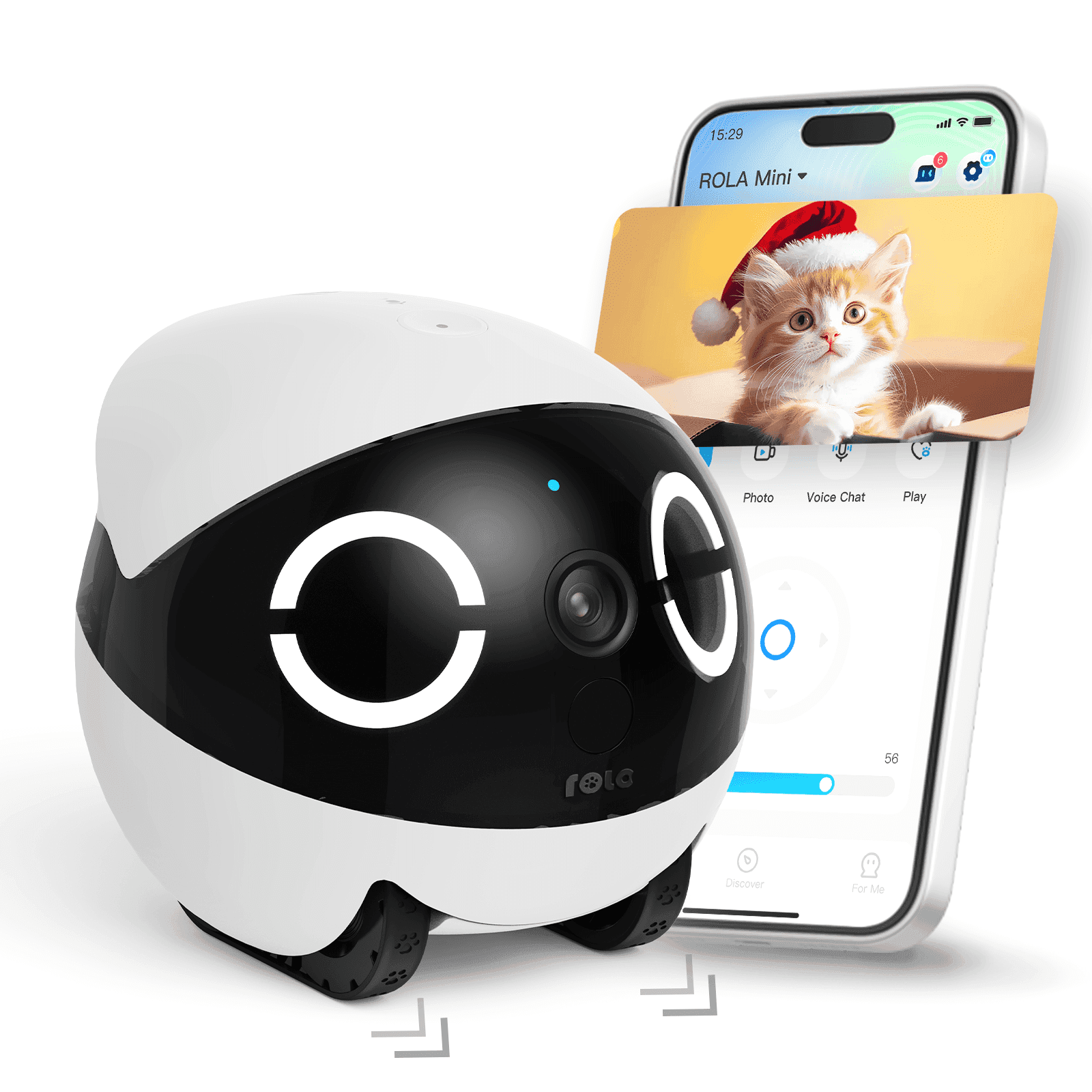 D.phone AI Magic S1 Smart Companion Robot, Movable Home Camera with Laser Pet Teaser and Auto-Recharge Dock thumbnail 1