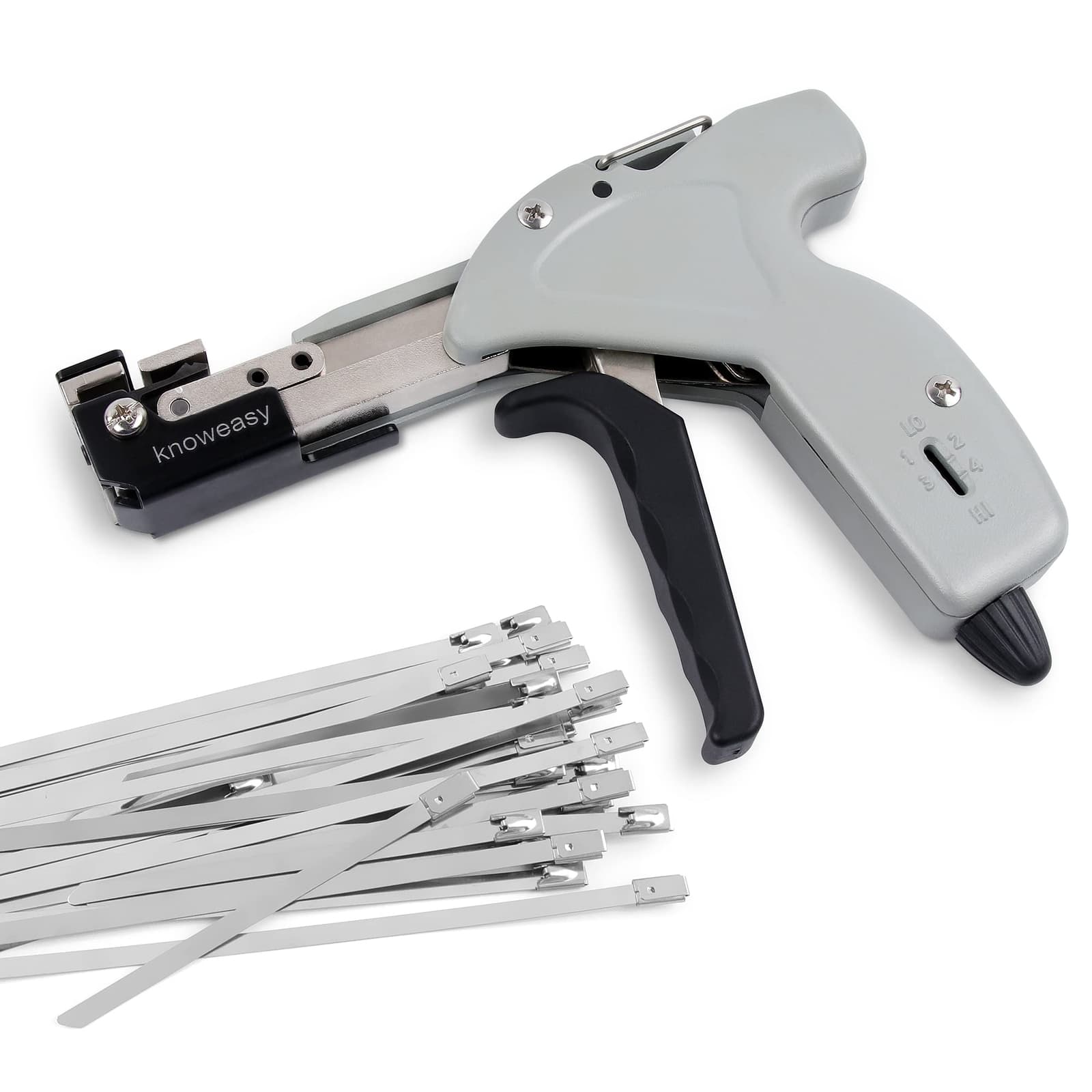 KRENZIA K-800 Stainless Steel Cable Tie Gun Kit, Banding Tensioning and Cutting Tool thumbnail 1