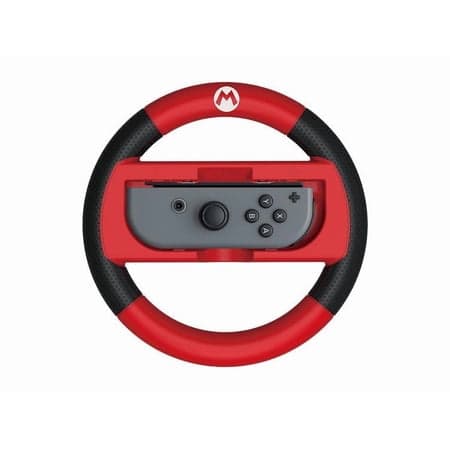HORI Nintendo Switch Mario Kart 8 Deluxe Racing Wheel Attachment for Joy-Con, Mario Edition thumbnail 1