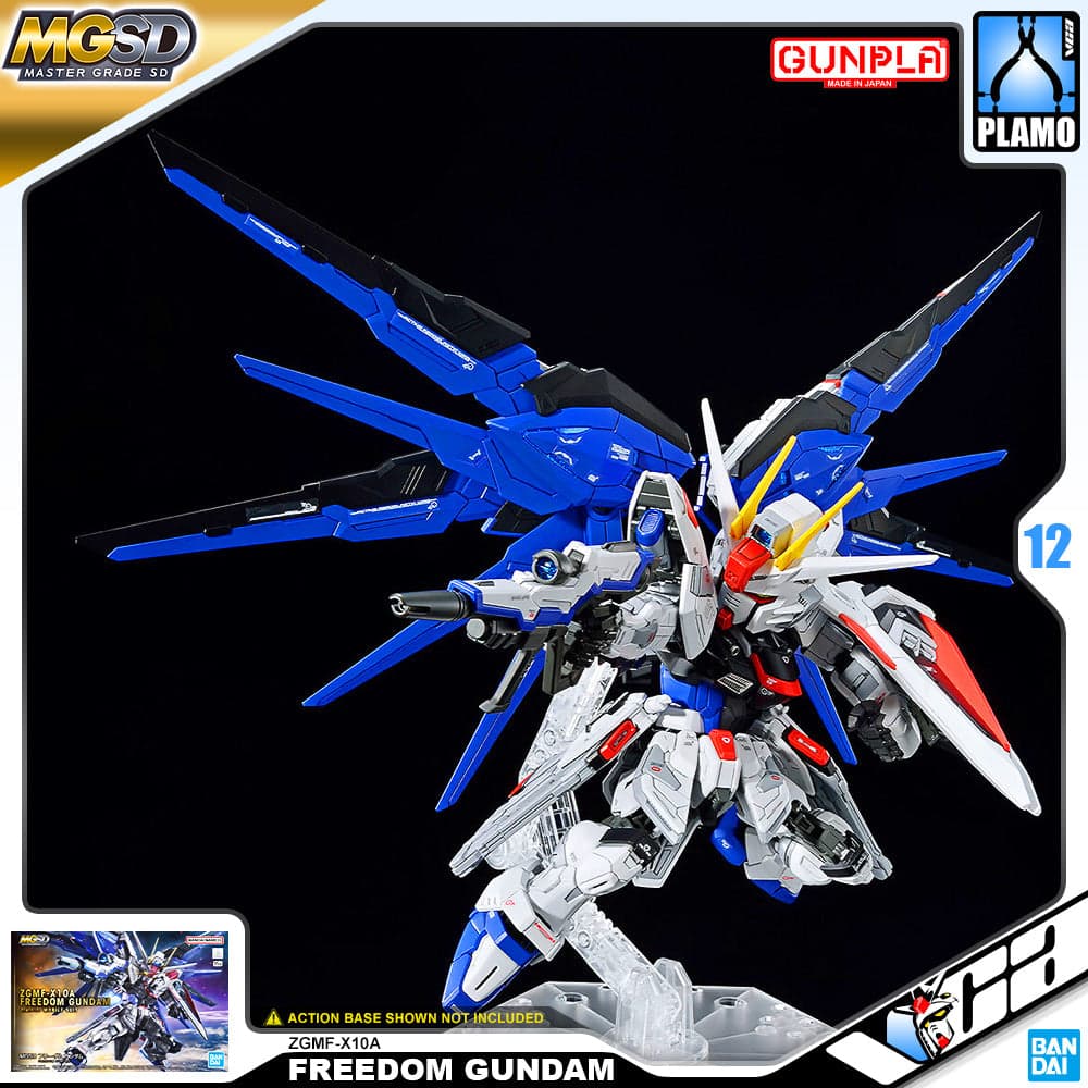 Bandai Spirits MGSD ZGMF-X10A Freedom Gundam Master Grade SD Model Kit, Gundam SEED, Item 5064257 thumbnail 1