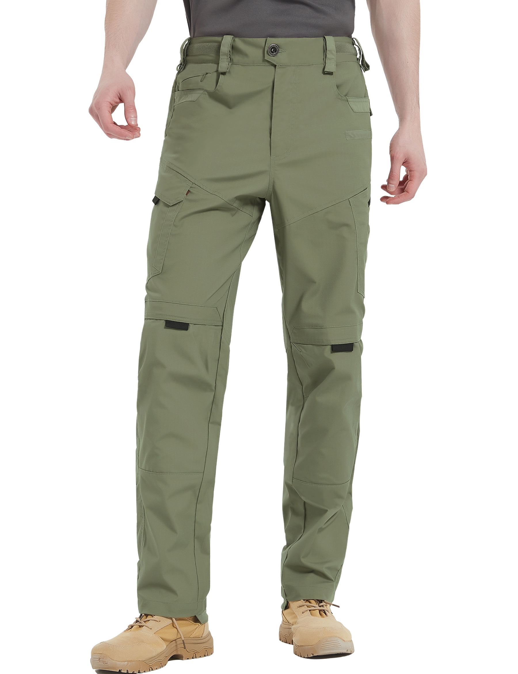 New-Work's Men's Tactical Trouser...Pants Lightweight Waterproof Olive W28L34