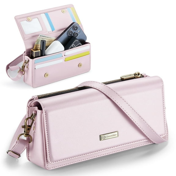 CROSS BODY BAG WITH CREDIT CARD SLOTS | RFID BLOCKING PROTECTION    COLOR:Cream