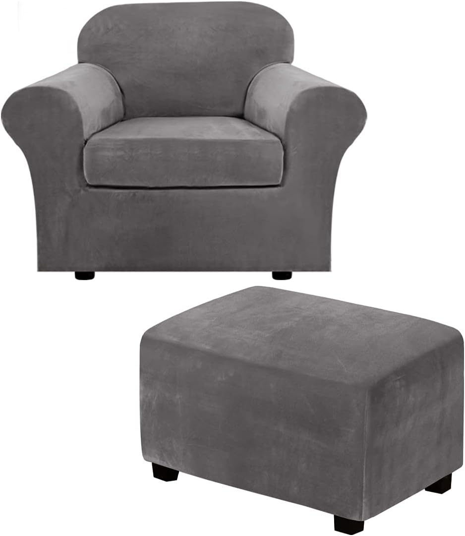 Velvet Furniture Slipcovers for sale  grey