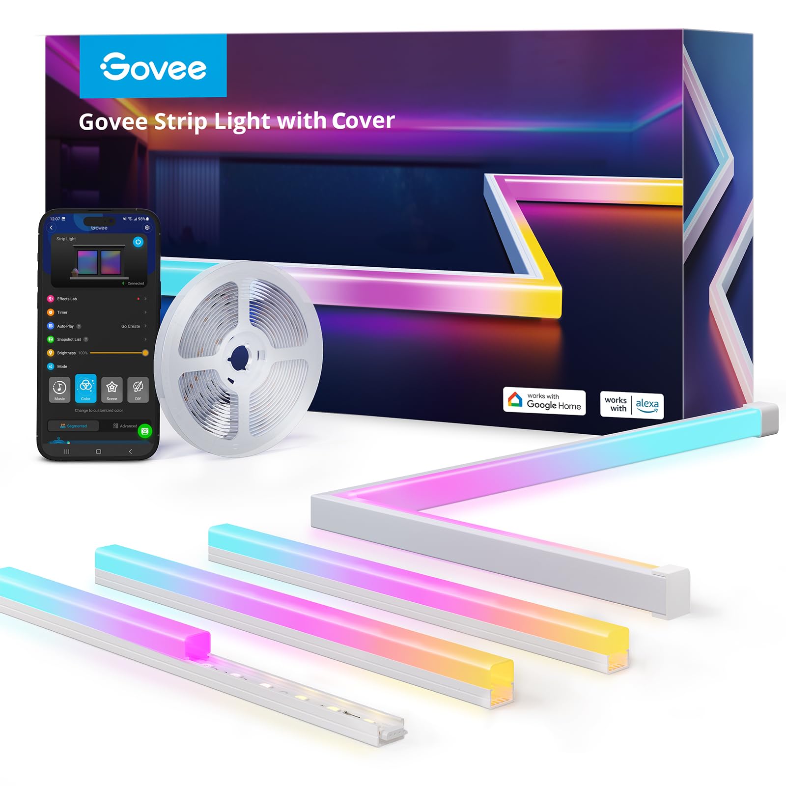 GOVEE RGBIC LED Strip Lights  2*5m/2*16.4ft  48W