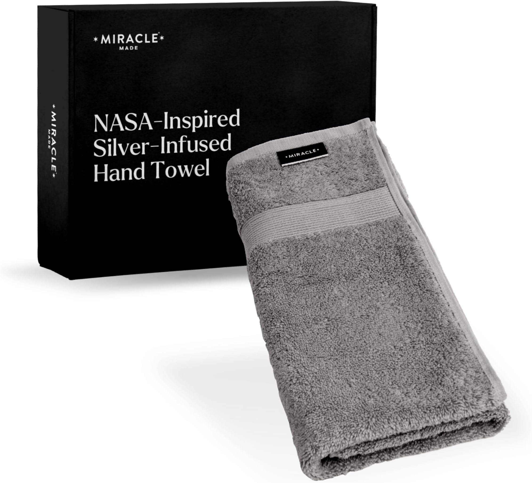 MIRACLE Hand Towel  Stone  18*28/inch/Pack   3Pack-Includes 3 hand towels.