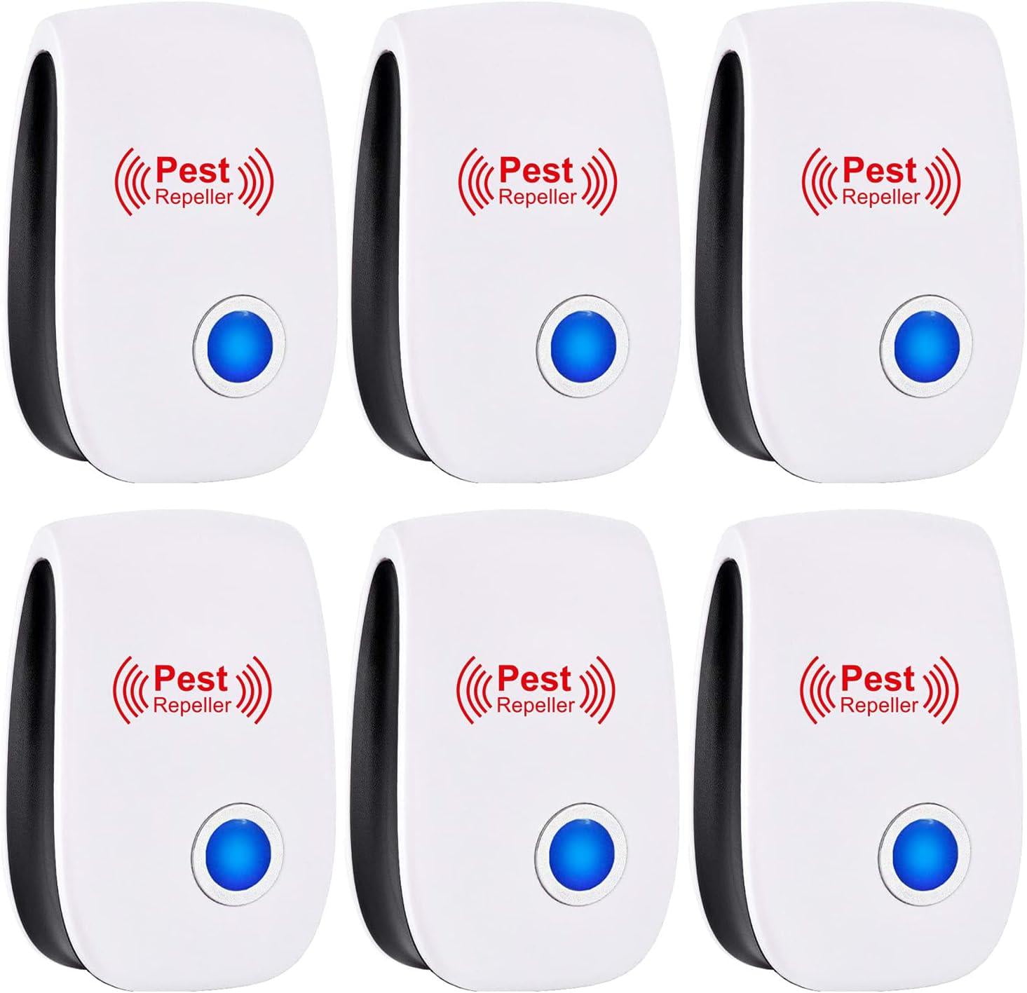White Ultrasonic Pest Repeller –  Insect & Rodent Repellent