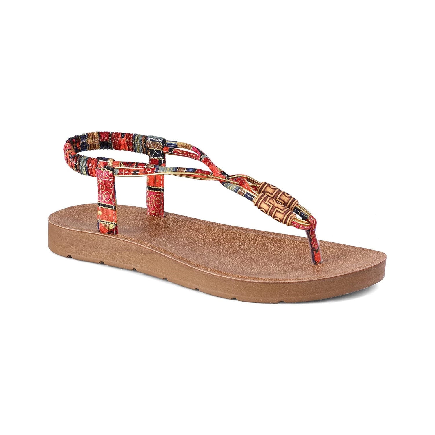 Women Strappy Flat Sandals Boho Lace up Beach Sandals Multiple colors Size 7