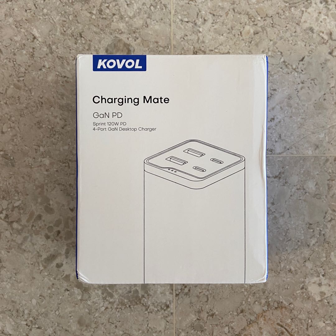 Kovol Charging Mate GaN PD Sprint 120W PD 4-Port Desktop Charger KV-PC001 New