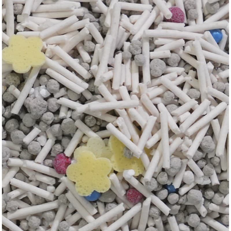 Bulk / OEM Mixed Cat Litter, Custom Blend of Tofu, Cassava & Bentonite, 1-Ton Bulk Bag or Custom Packaging thumbnail 1