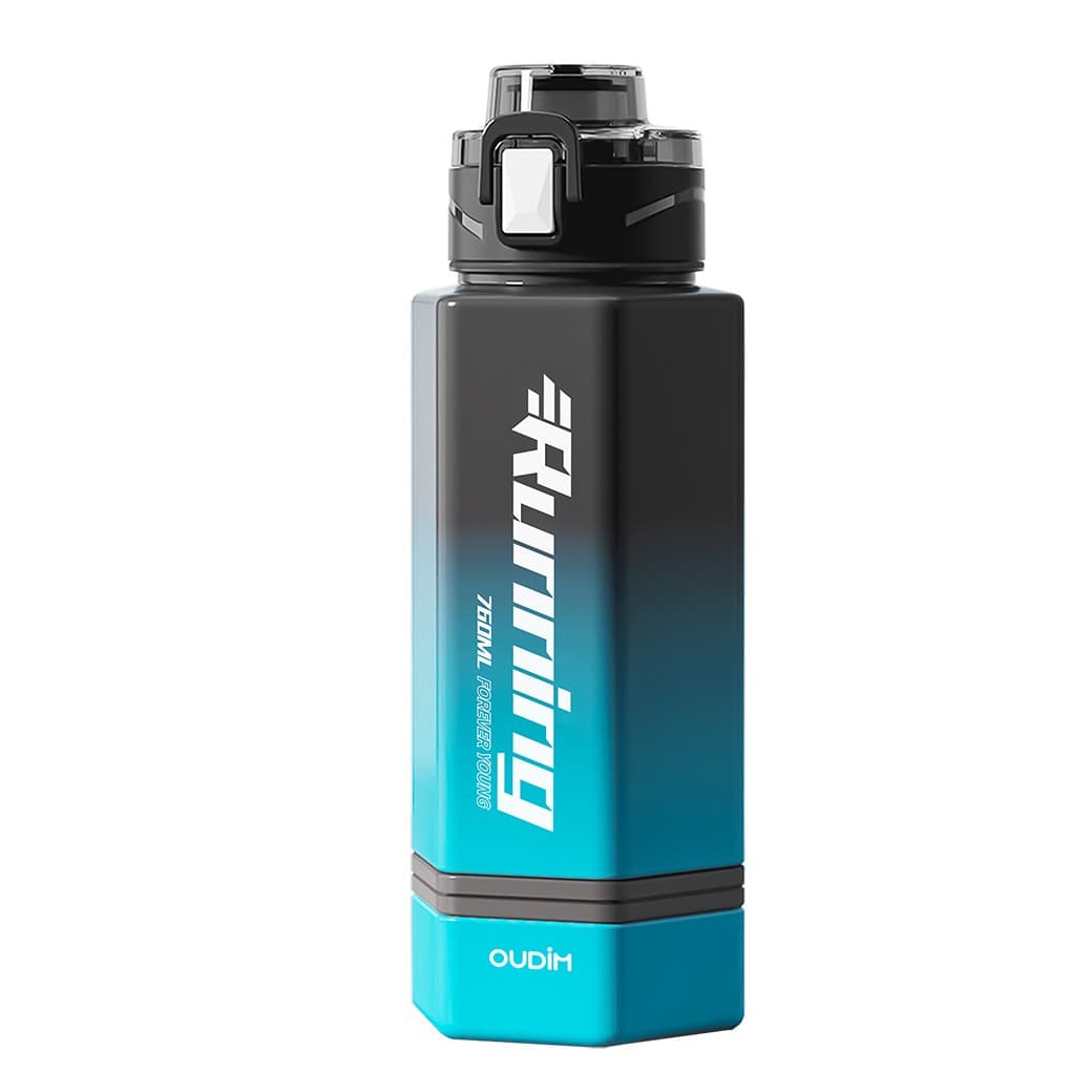 OUDIM 760ml (25.7 oz) Tritan Sports Water Bottle OD-W760, One-Touch Flip Lid with Lock, Gradient Color, Assorted 缩略图 2