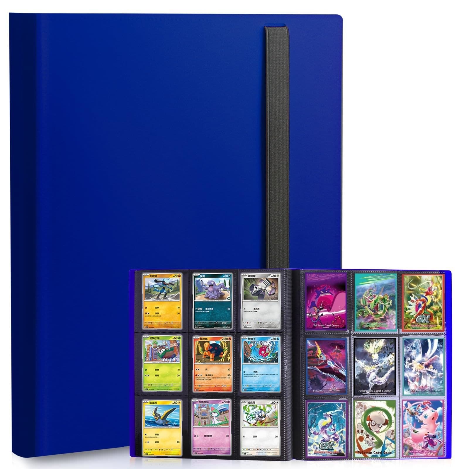 9-Pocket Trading Card Binder, 360 Cards, Side-Loading, Elastic Strap 缩略图 4
