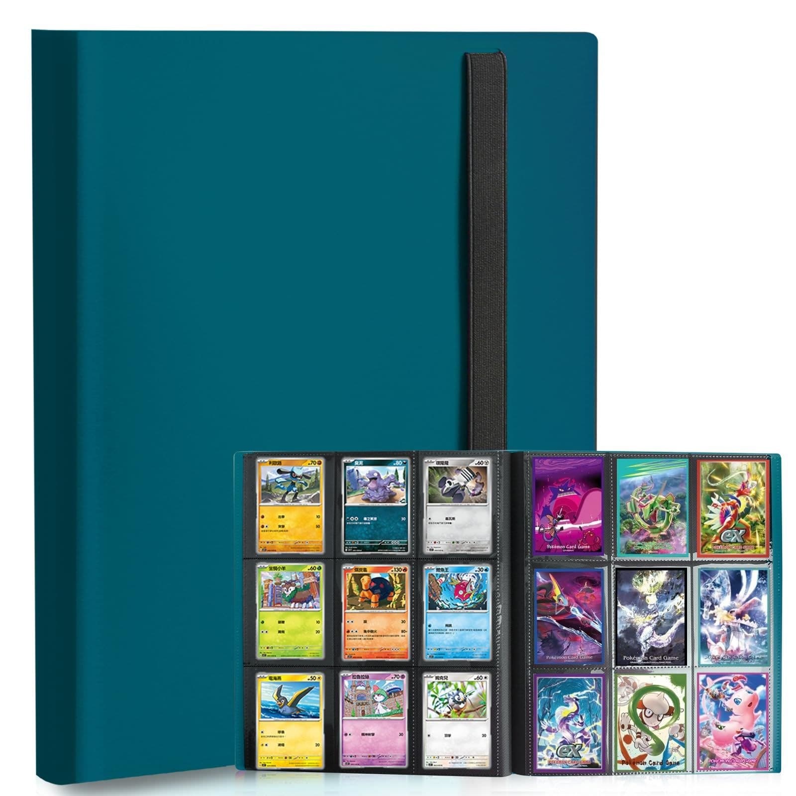 9-Pocket Trading Card Binder, 360 Cards, Side-Loading, Elastic Strap