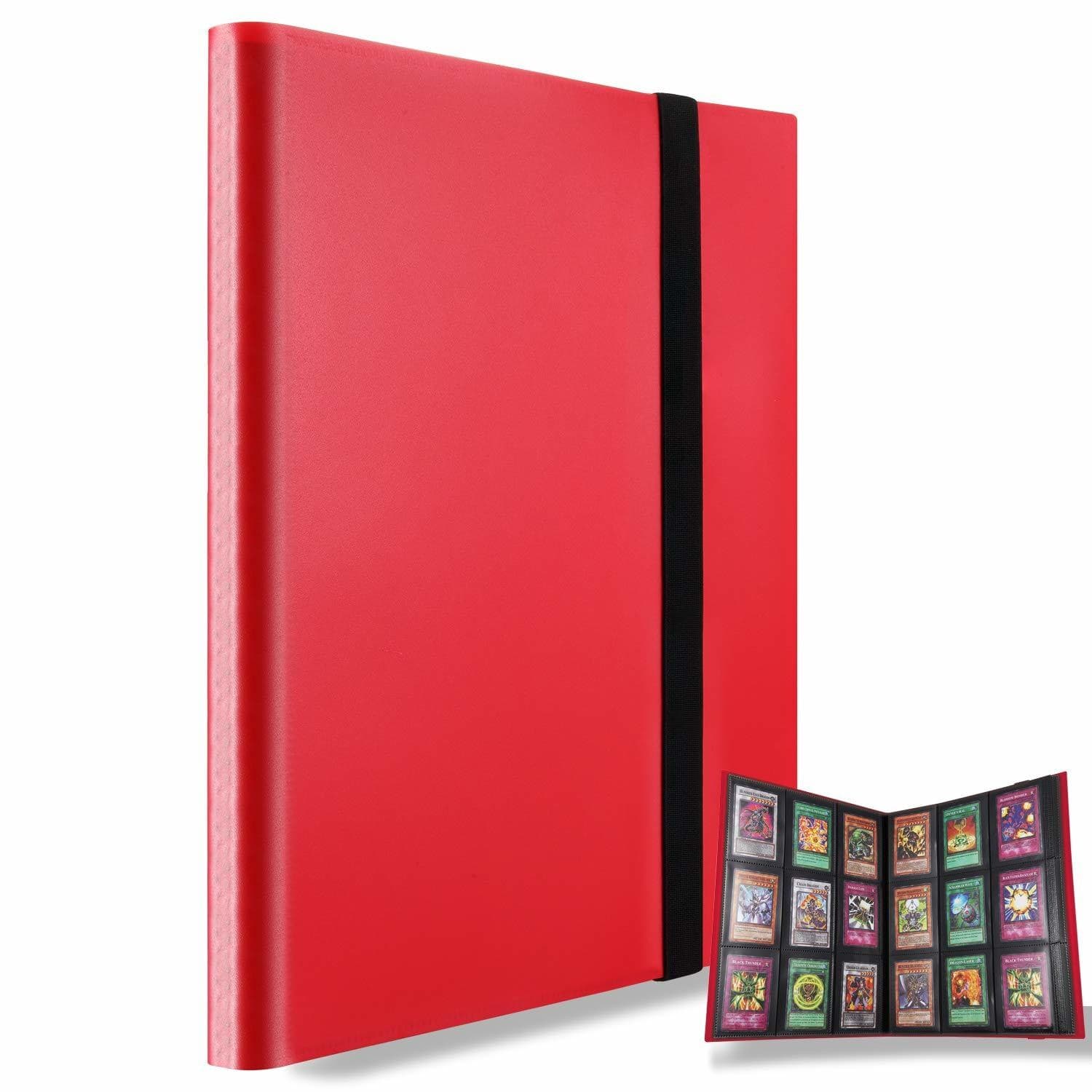 9-Pocket PP Card Binder with Elastic Strap, Black Pages thumbnail 2