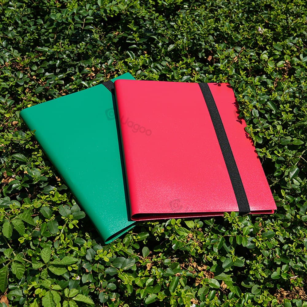 Colored 9-Pocket Plastic Card Binder with Elastic Strap 缩略图 4