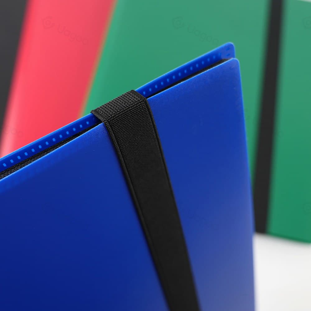 Colored 9-Pocket Plastic Card Binder with Elastic Strap 缩略图 5