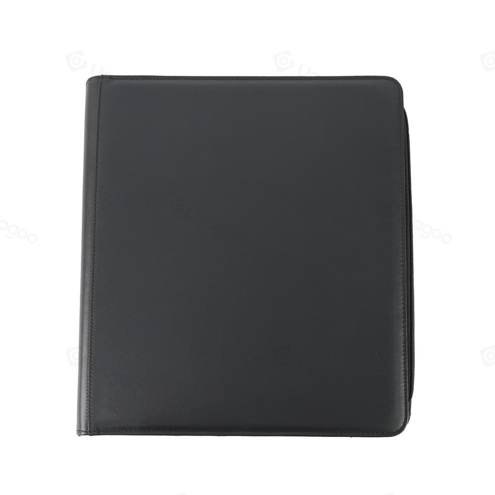 12-Pocket Zip Trading Card Binder, Black