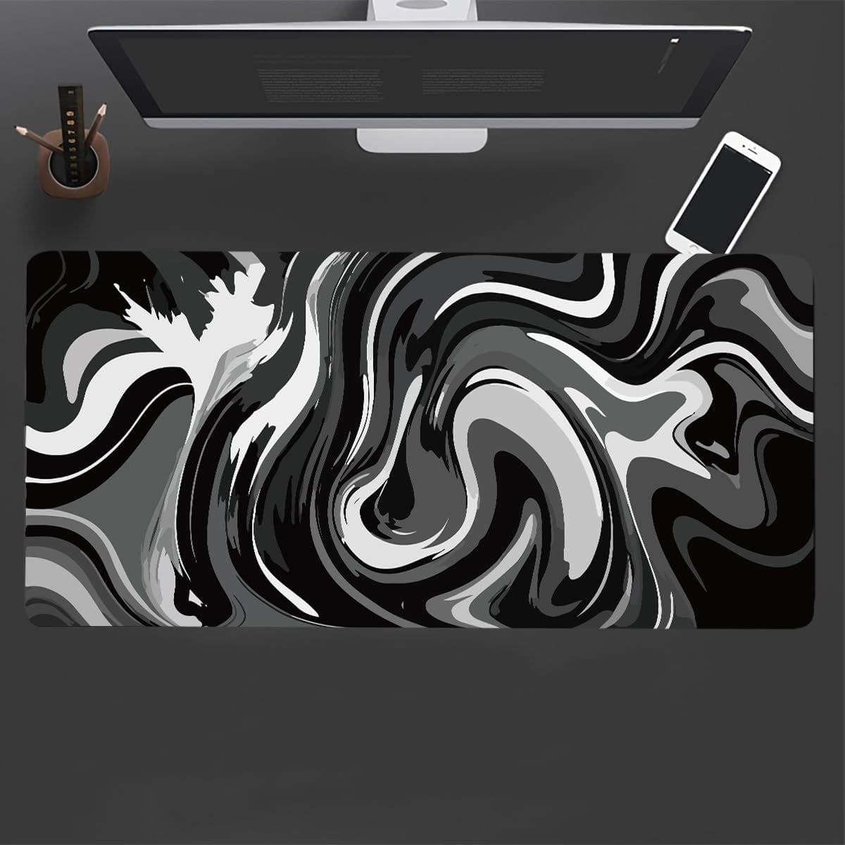 Rubber Gaming Playmat / Desk Mat with Stitched Edges, 23.6 x 11.8 in thumbnail 3
