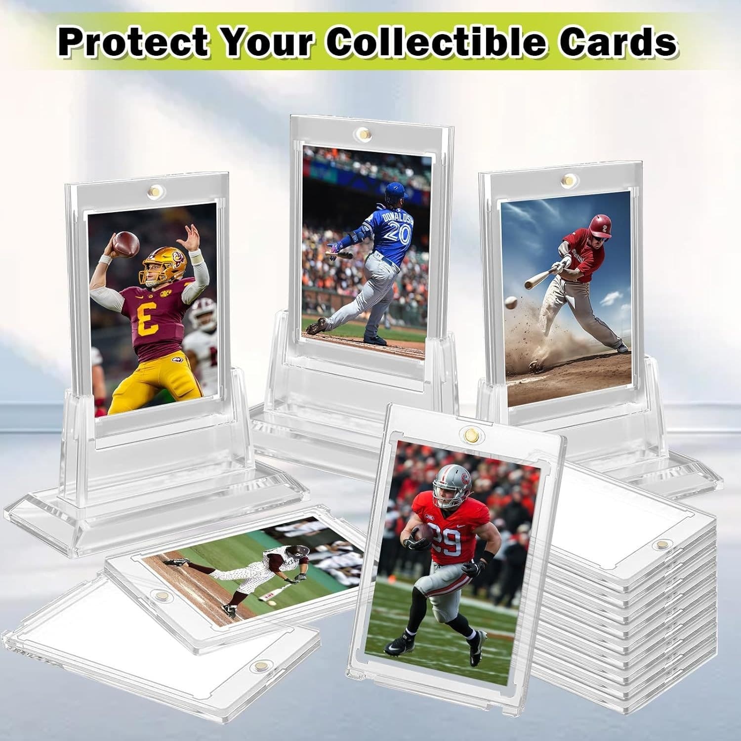 35pt Magnetic One-Touch Card Holder, UV-Coated Acrylic thumbnail 5