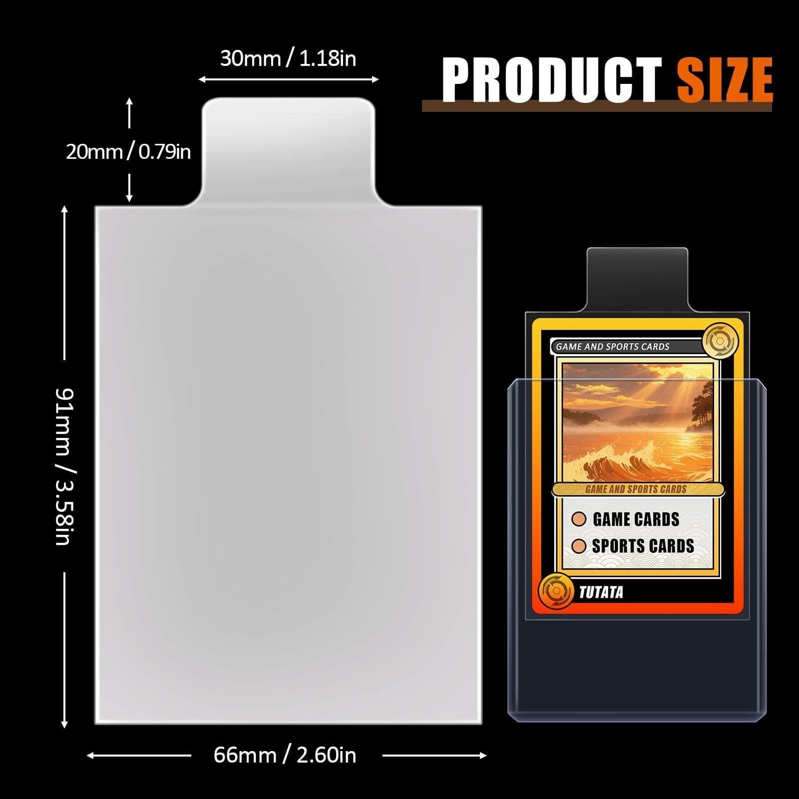 Pull-Tab Soft Card Sleeves, 66 x 91 mm, Acid-Free PP thumbnail 3