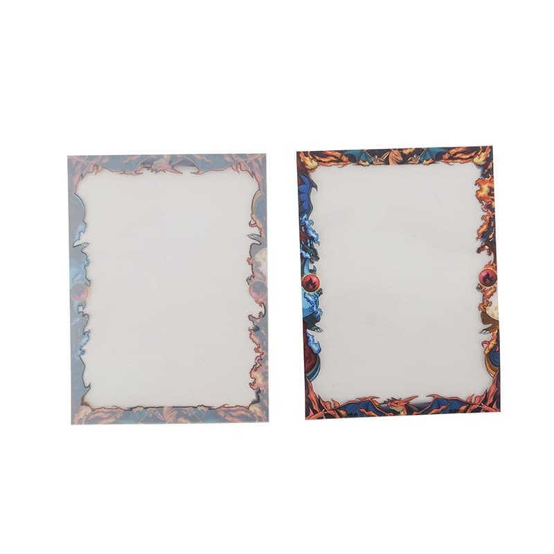 Printed Art Card Sleeves with Flame Border, Standard Size thumbnail 2