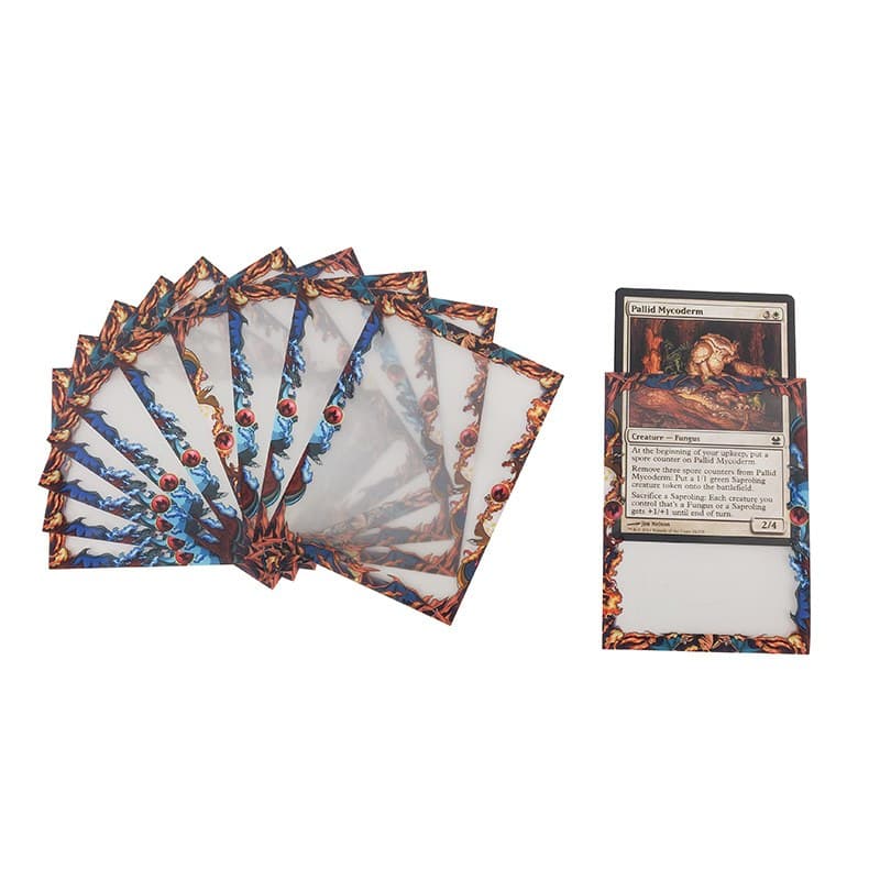Printed Art Card Sleeves with Flame Border, Standard Size thumbnail 4