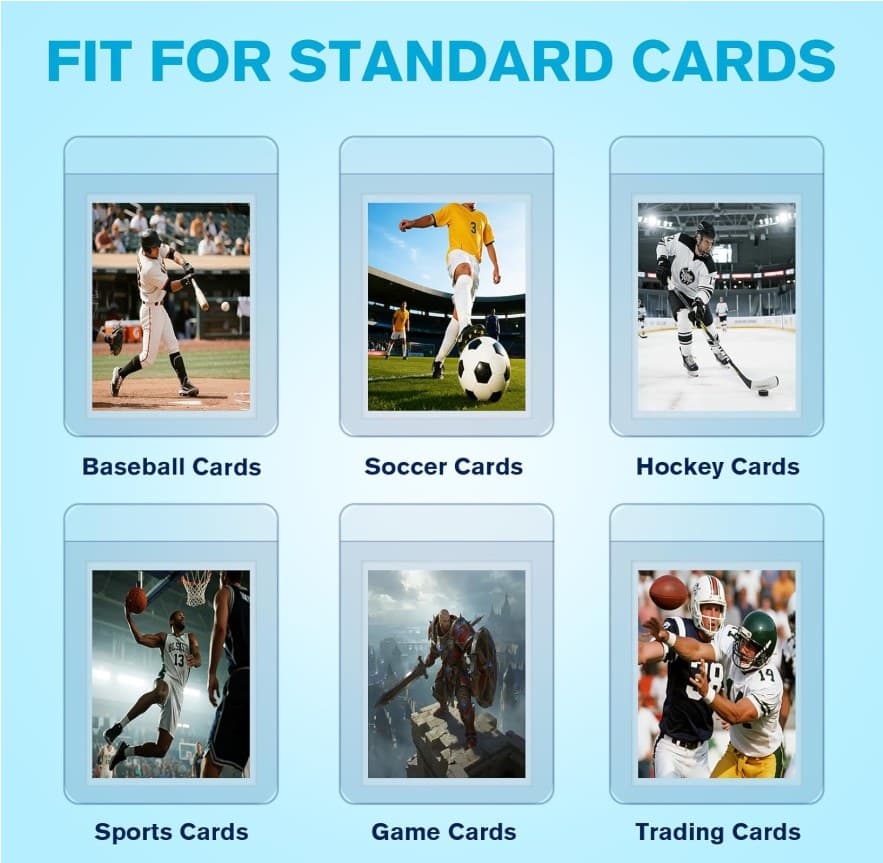 35pt Semi-Rigid Card Holders with Soft Sleeves, 100 + 100 Kit thumbnail 2