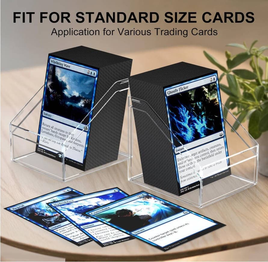 Acrylic Commander Deck Box with 6 Dividers, Holds 100+ Sleeved Cards 缩略图 4