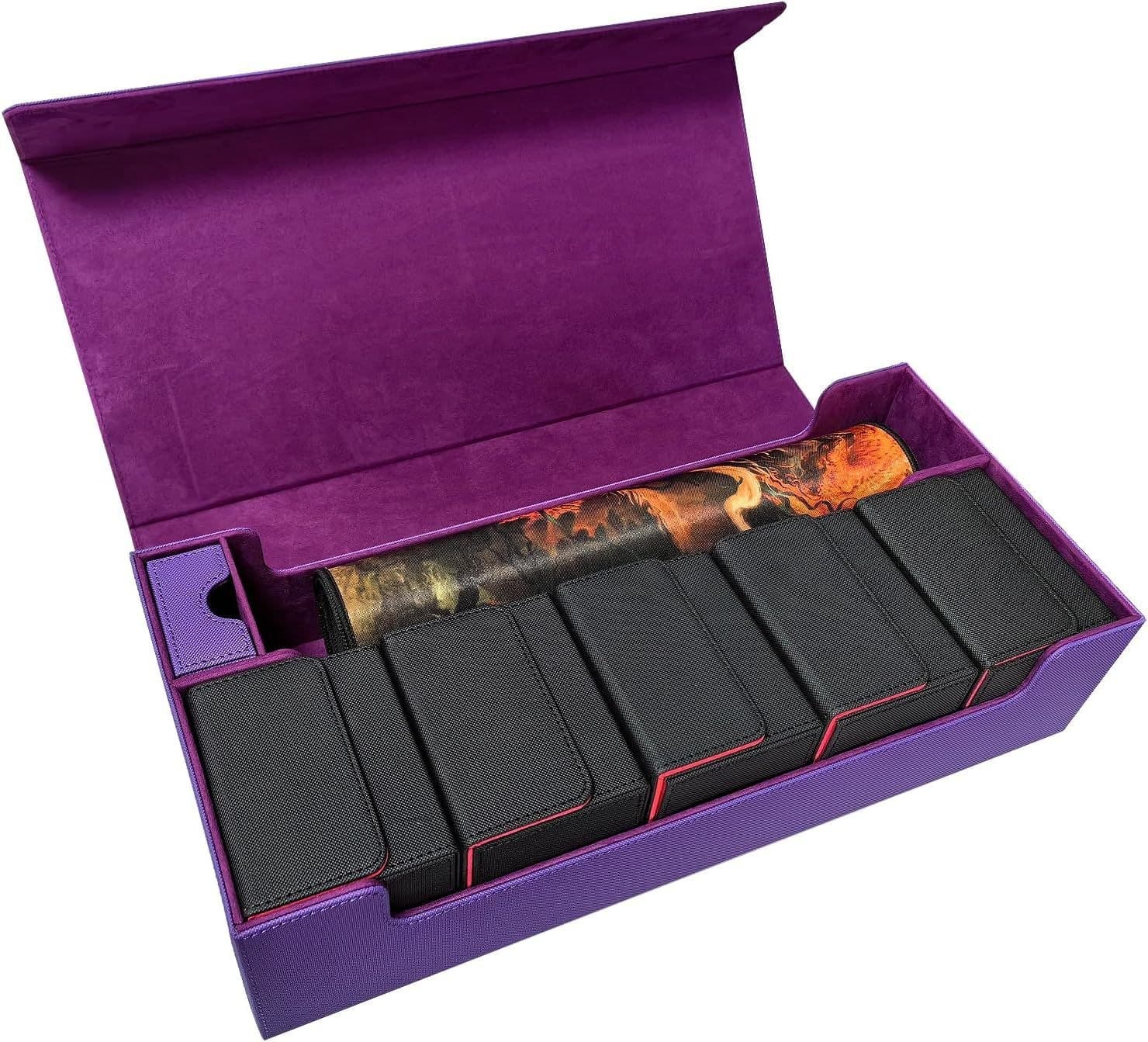 PU Leather Storage Case for 5 Deck Boxes or 5 Commander Decks thumbnail 2