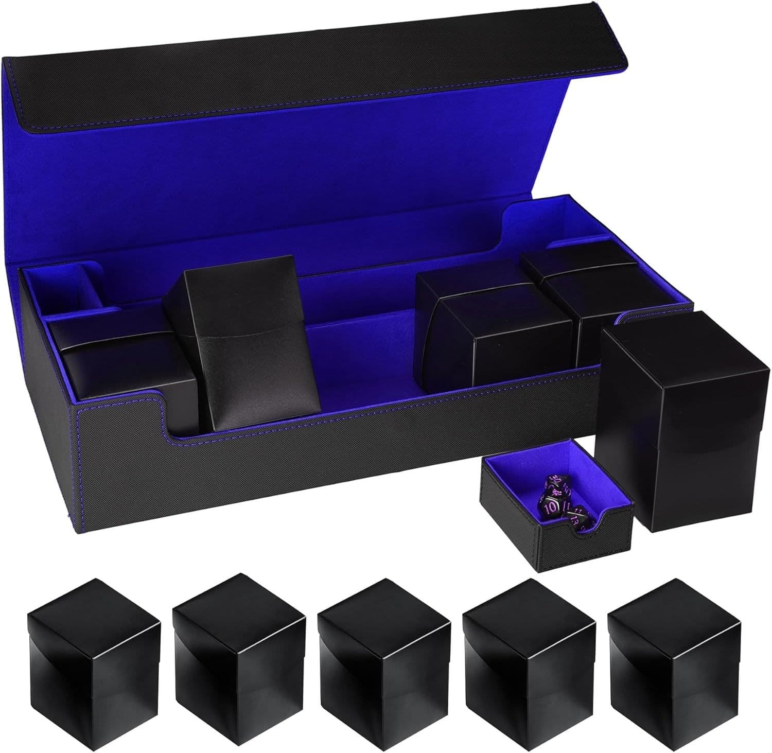 PU Leather Storage Case for 5 Deck Boxes or 5 Commander Decks thumbnail 5