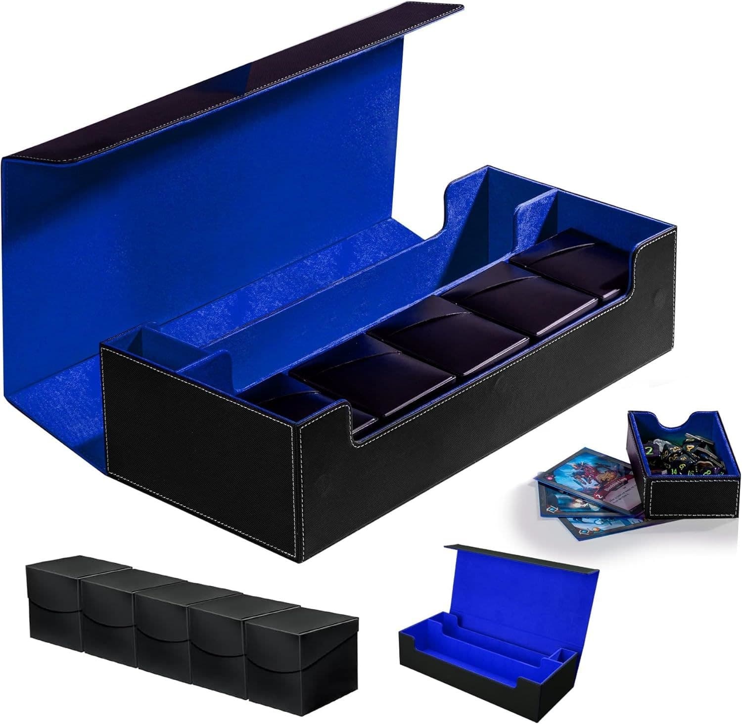 PU Leather Storage Case for 5 Deck Boxes or 5 Commander Decks thumbnail 6