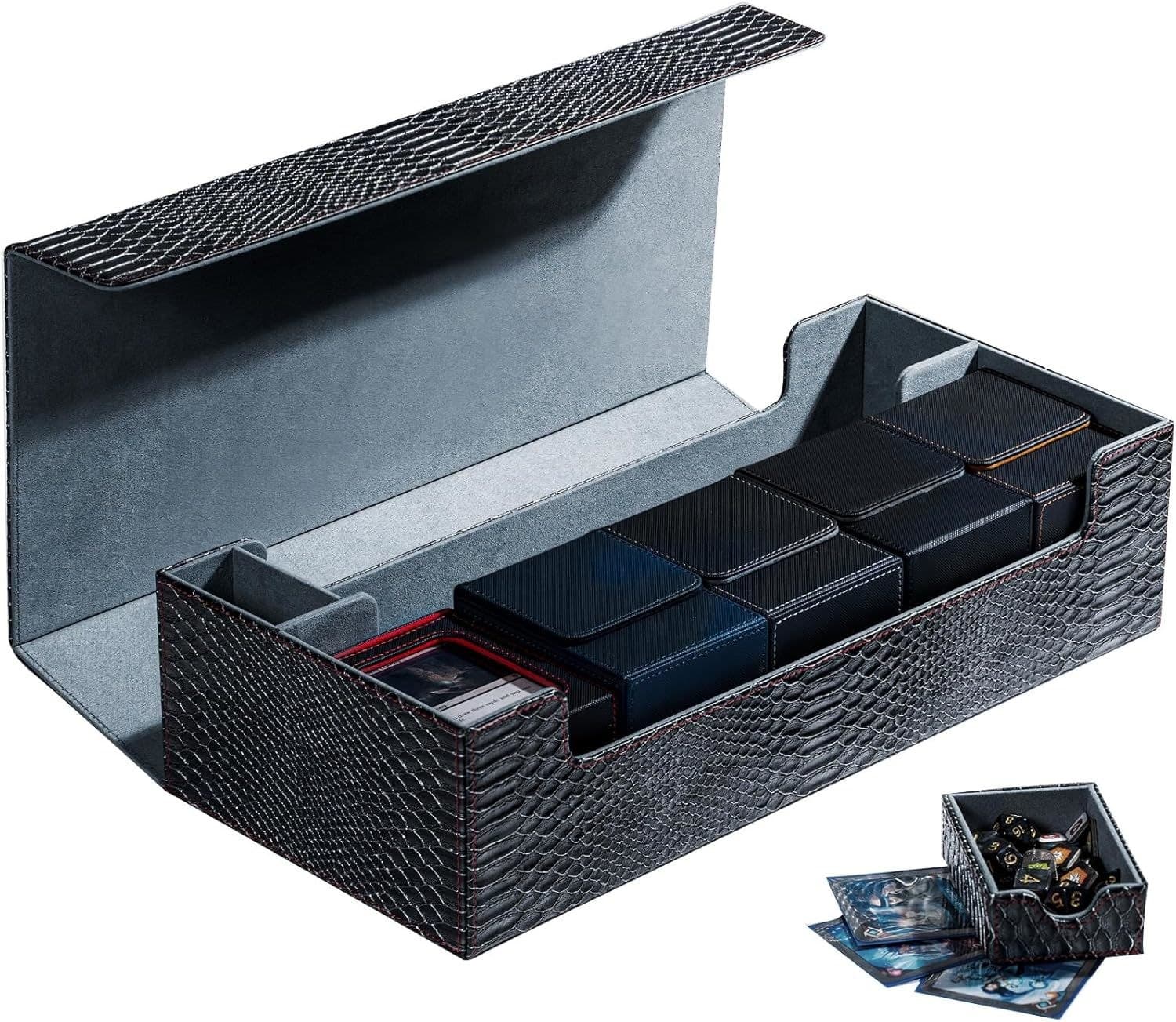PU Leather Storage Case for 5 Deck Boxes or 5 Commander Decks thumbnail 1