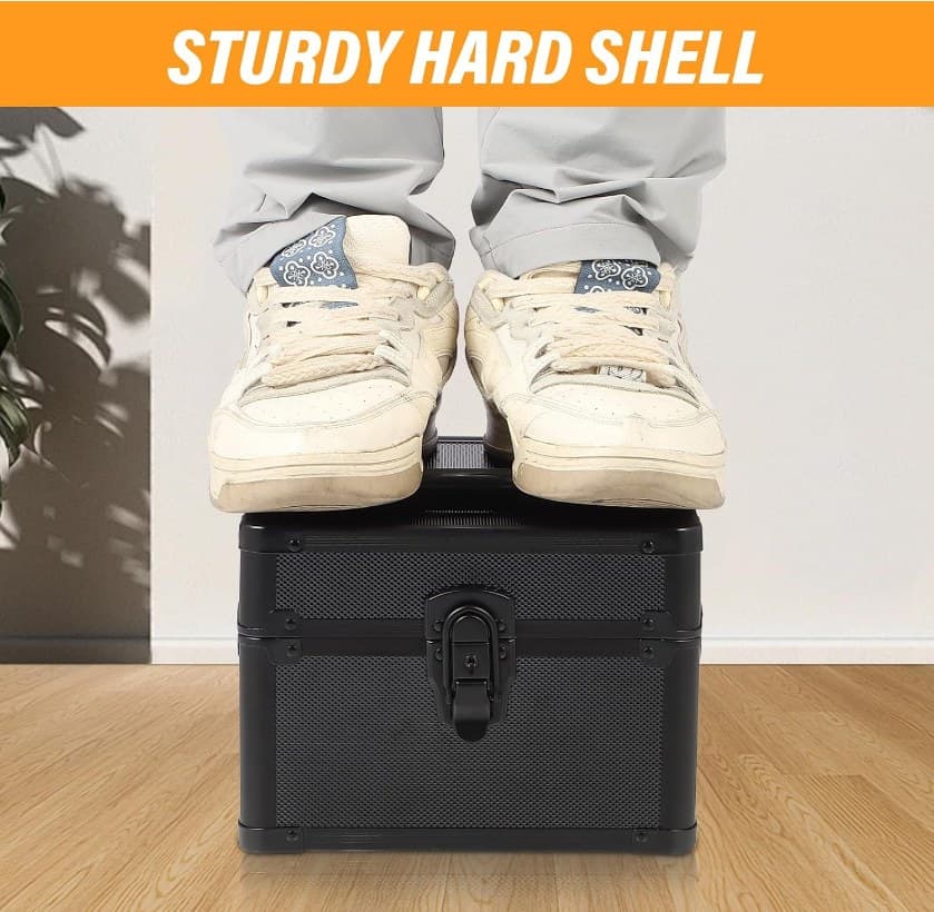 Aluminum Frame Graded Card Storage Case with Carry Handle thumbnail 2
