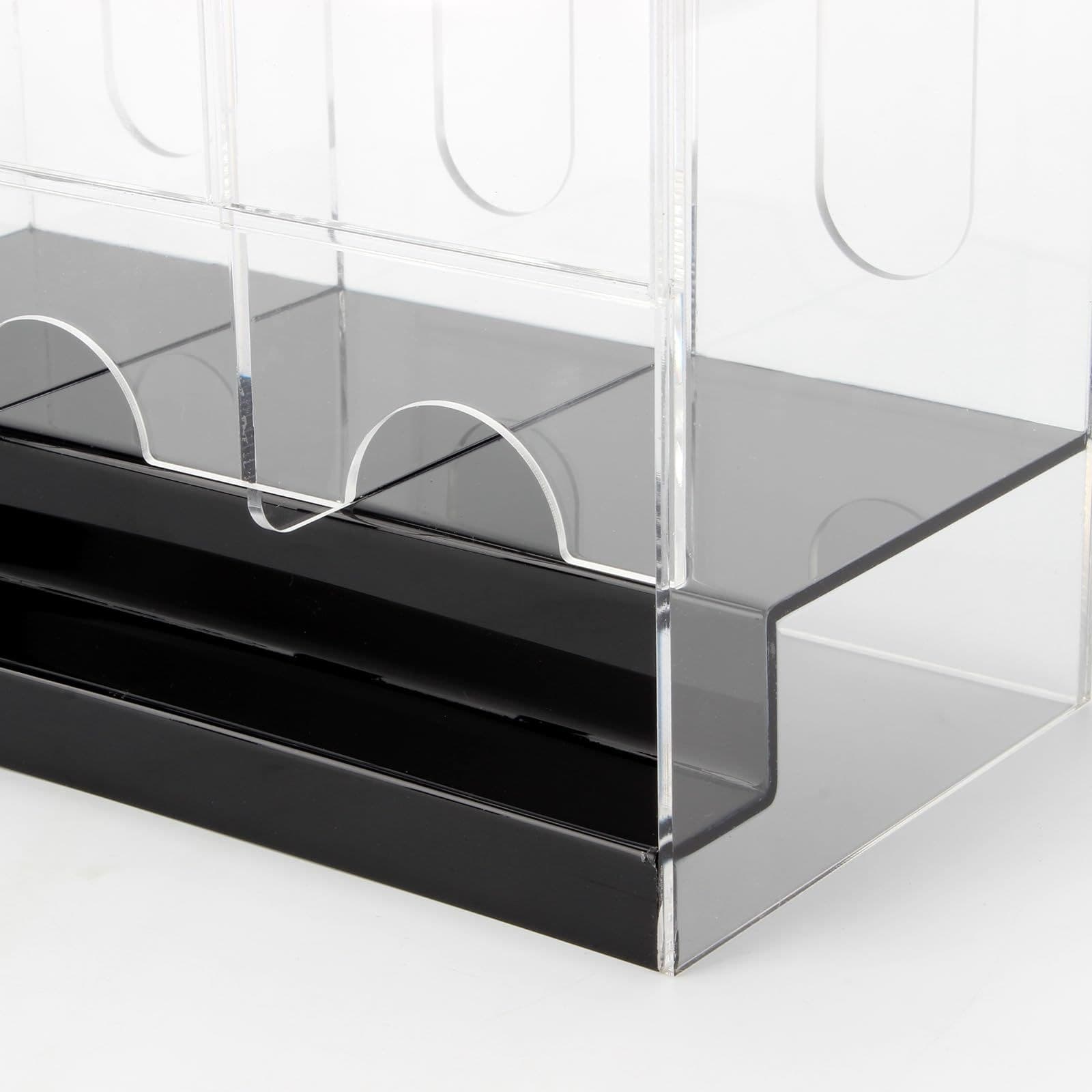 3-Slot Acrylic Booster Pack Dispenser with Black Base, Stackable 缩略图 4