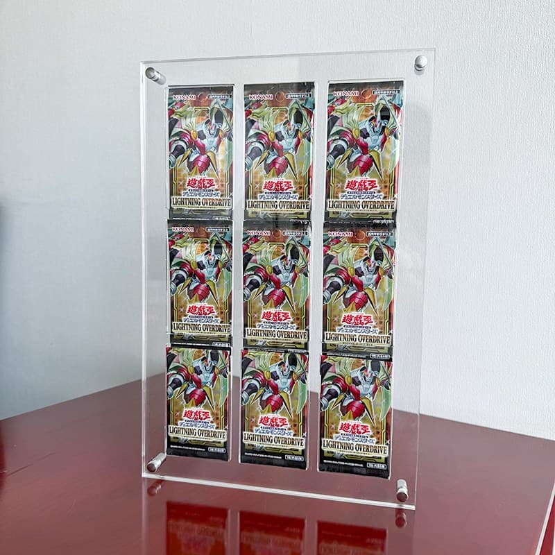 9-Slot Acrylic Booster Pack Display Frame, Wall or Desktop thumbnail 5