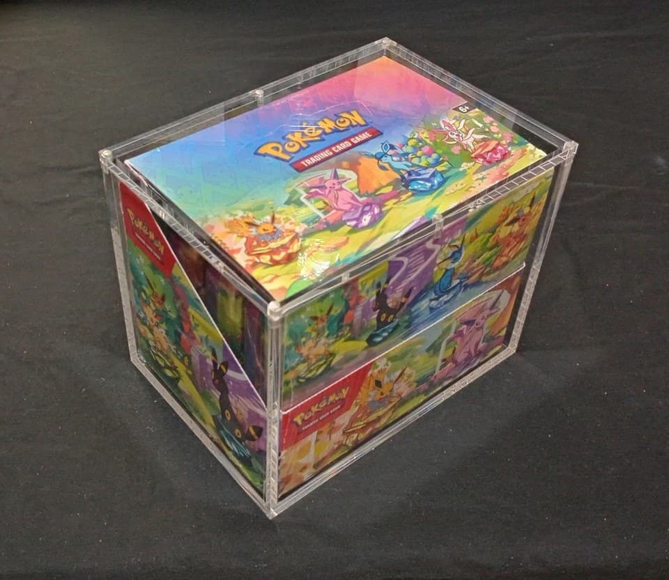 Acrylic Display Case for 10 Mini Tins, Magnetic Lid thumbnail 2