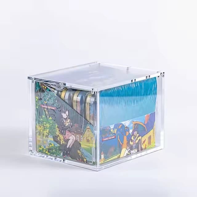 Acrylic Display Case for 10 Mini Tins, Magnetic Lid thumbnail 1