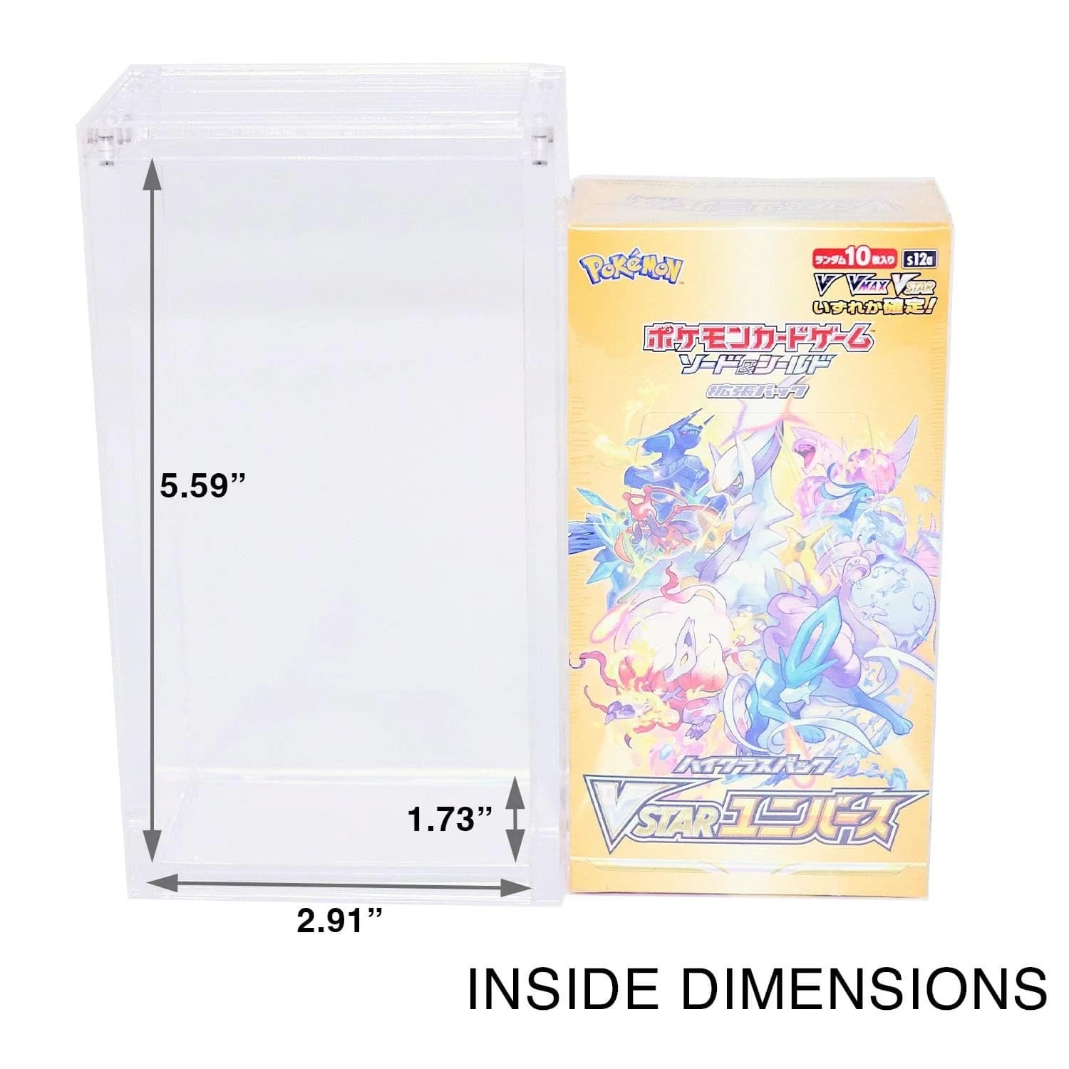 Acrylic Magnetic Case for Japanese Booster Boxes, 5.59 x 2.91 x 1.73 in Inside thumbnail 3