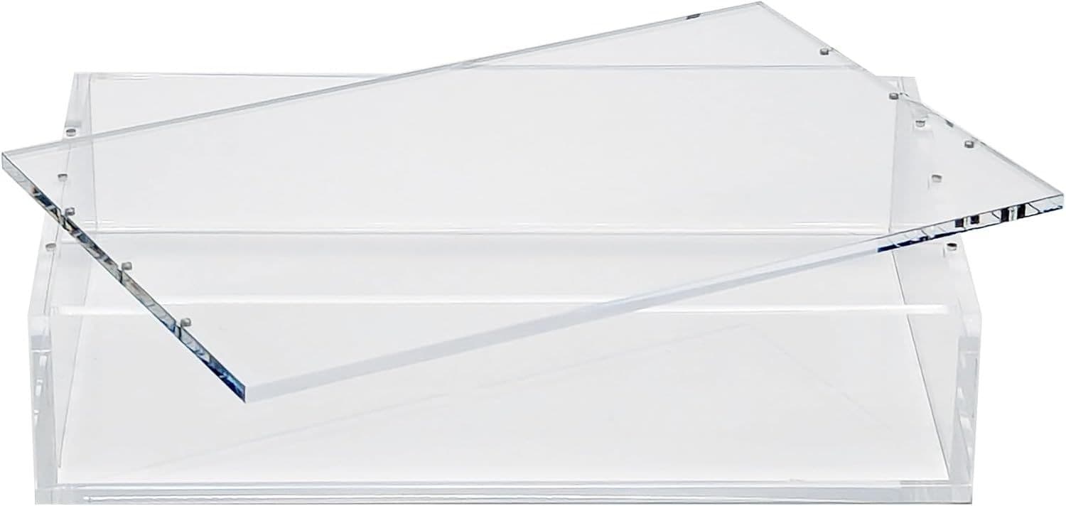 Clear Acrylic Booster Box Display Case, Magnetic Lid, 5 mm Walls