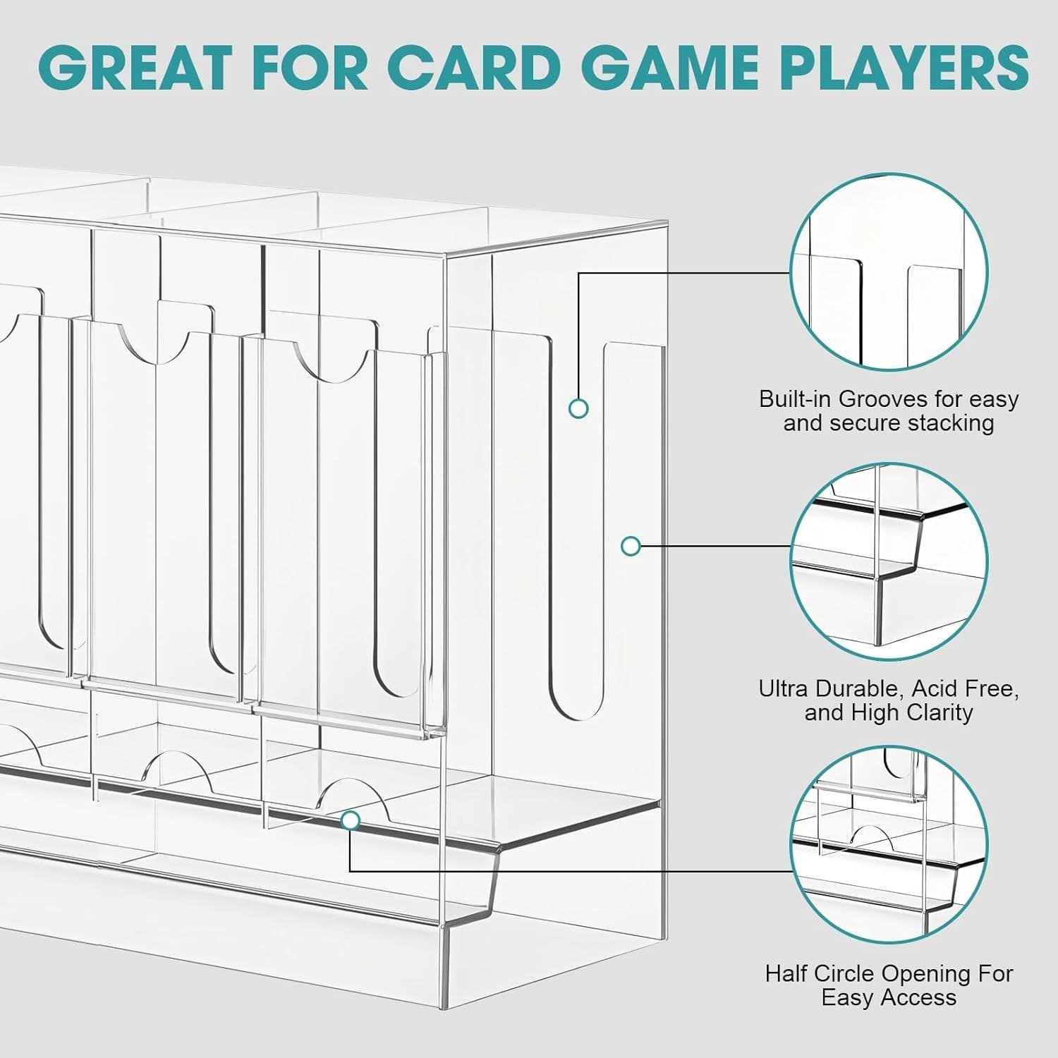 Acrylic Booster Pack Dispenser, 3 Back-Loading Slots thumbnail 5