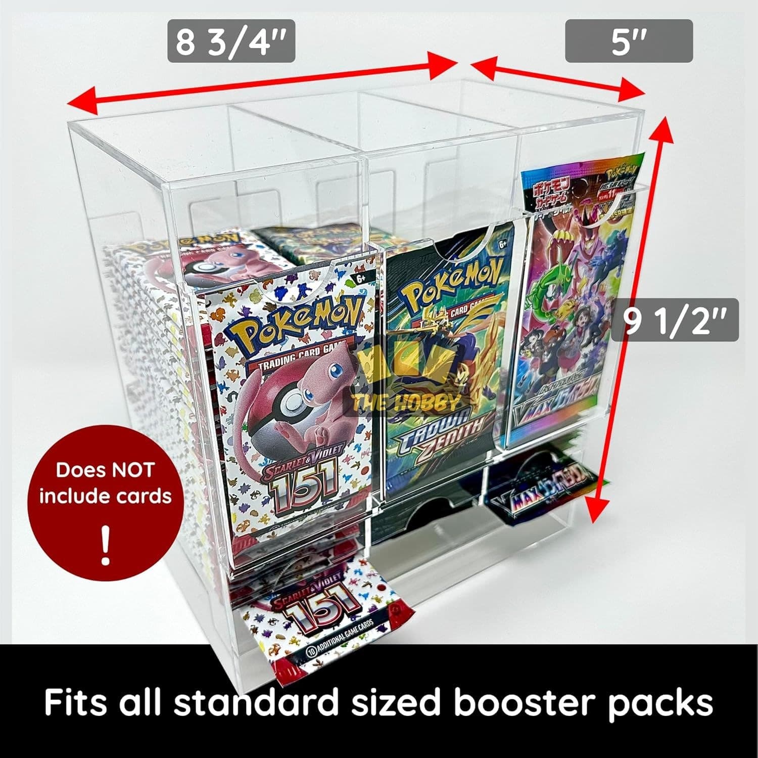 Acrylic Booster Pack Dispenser, 3 Back-Loading Slots thumbnail 6