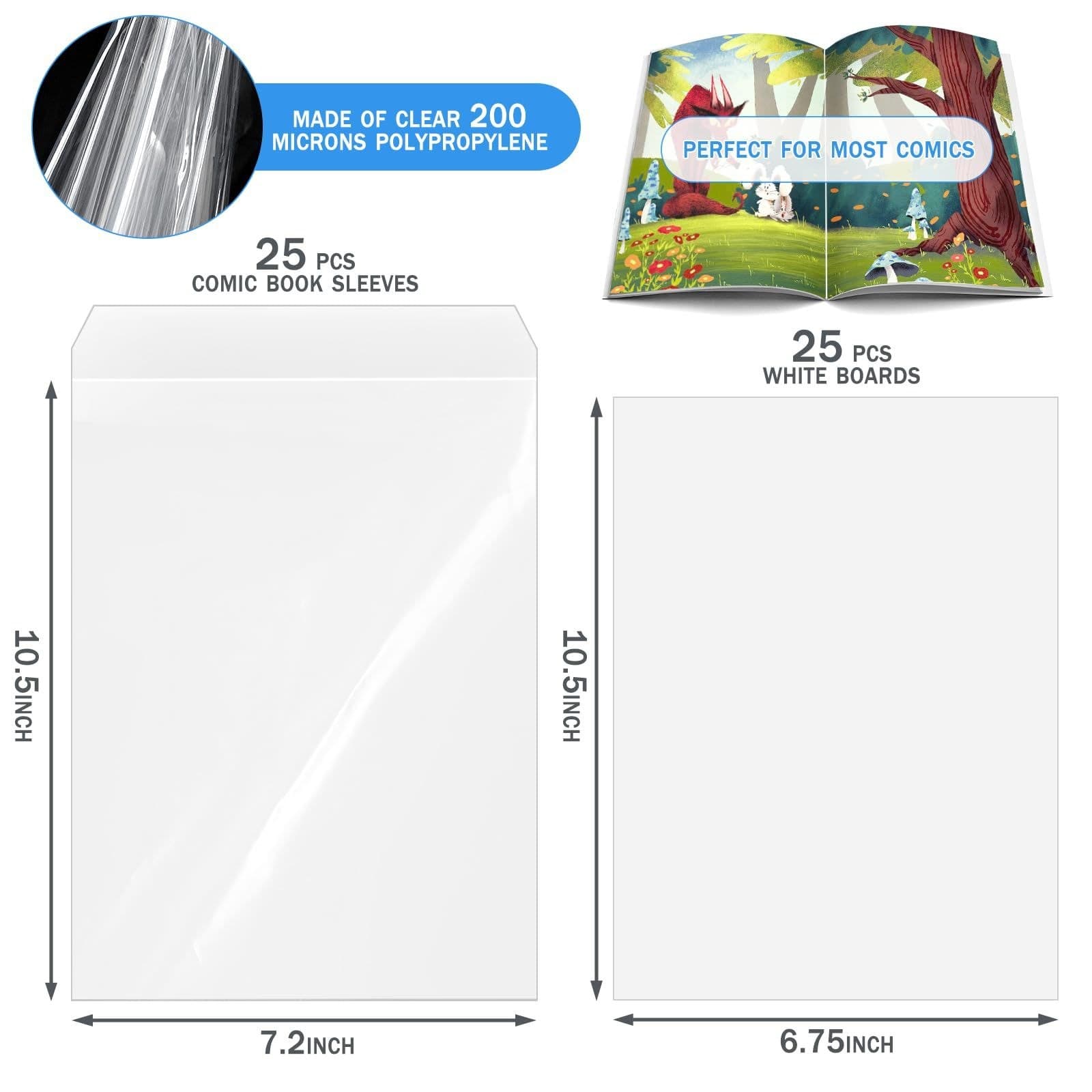 Current-Size Comic Book Bags and Boards, 25 Sets thumbnail 2