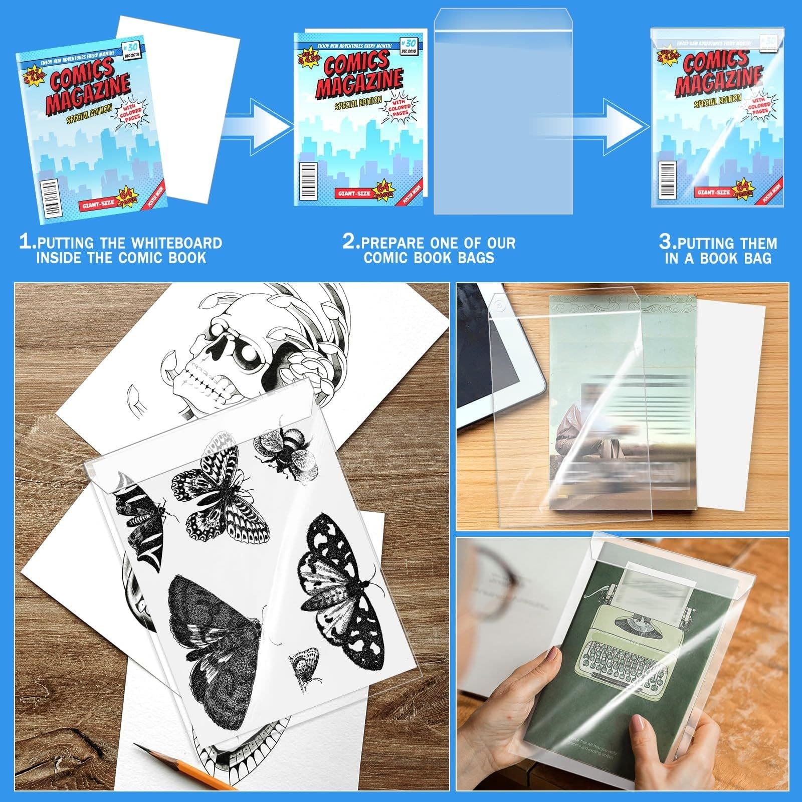 Current-Size Comic Book Bags and Boards, 25 Sets thumbnail 6