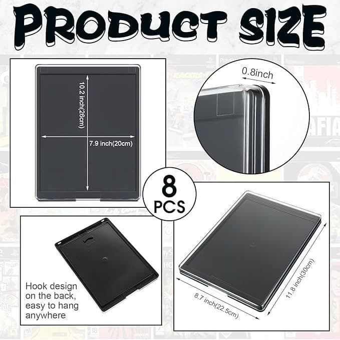 Plastic Comic Book Display Frames, 8-Pack, Wall-Hanging thumbnail 3