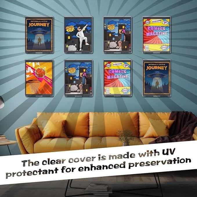 Plastic Comic Book Display Frames, 8-Pack, Wall-Hanging thumbnail 6