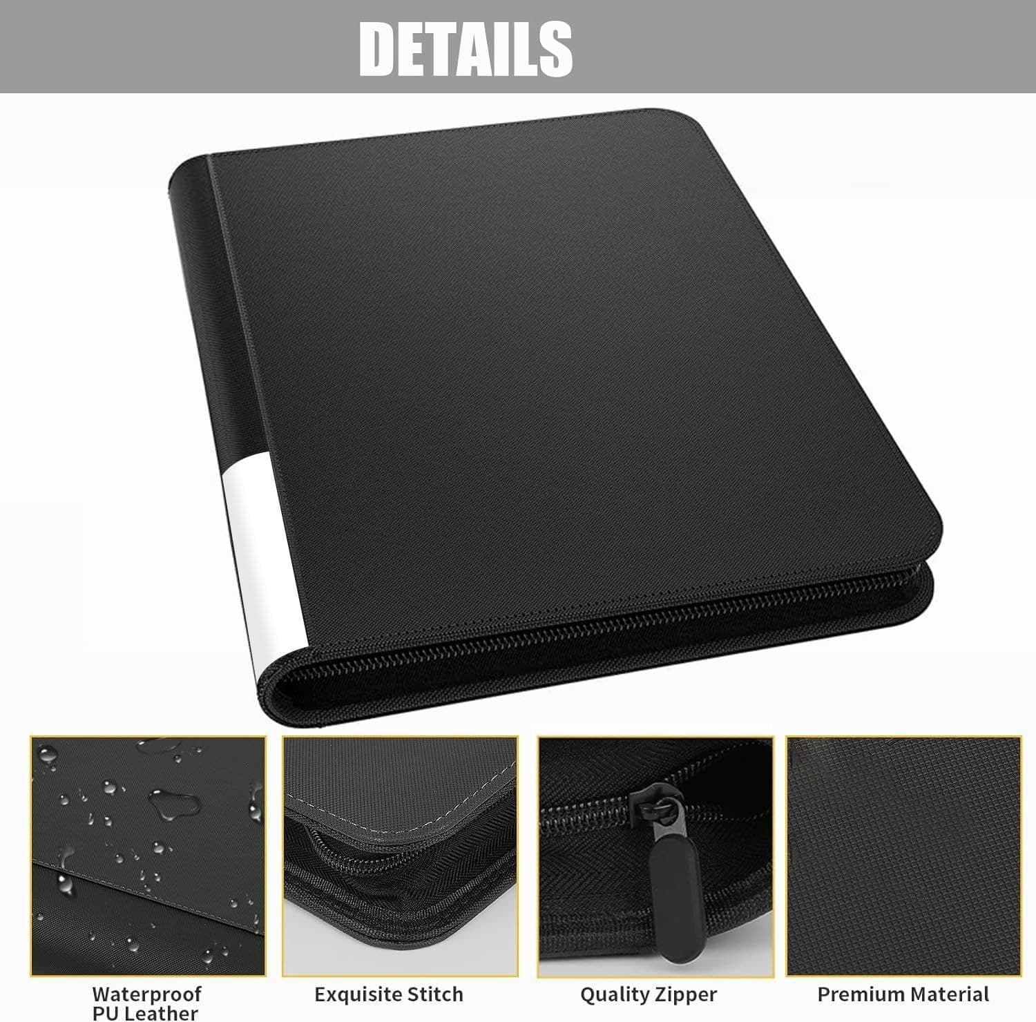 Zippered PU Leather Comic Book Binder, Holds 24+ Comics thumbnail 6